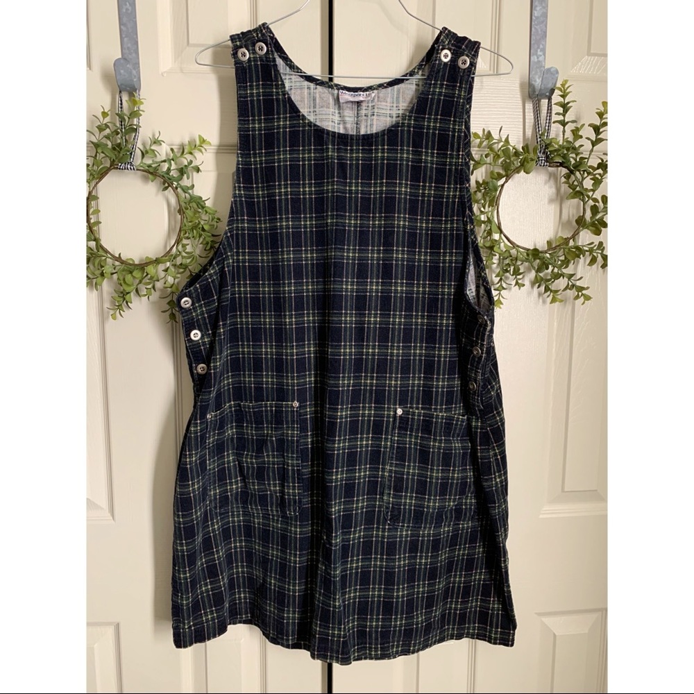 Corduroy Plaid Dress